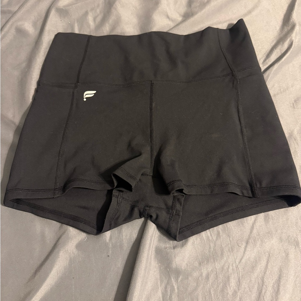 Black size medium Fabletics shorts. Worn once!